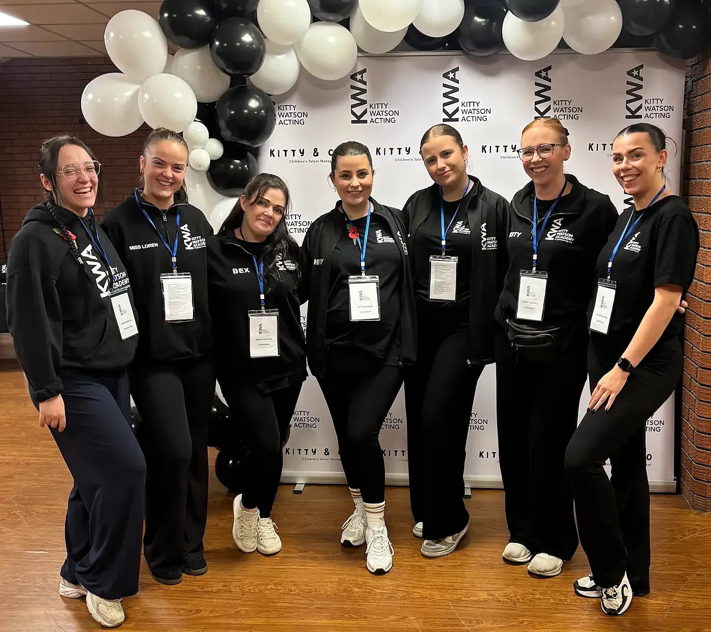 The Kitty Watson Academy team at a KWA event